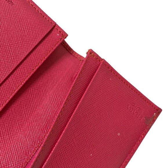 PRADA - Pink Leather Card Case - Picture 6 of 9